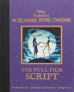 Disney Tim Burtons The Nightmare Before Christmas Full Film Script Hardcover NEW - Picture 1 of 9