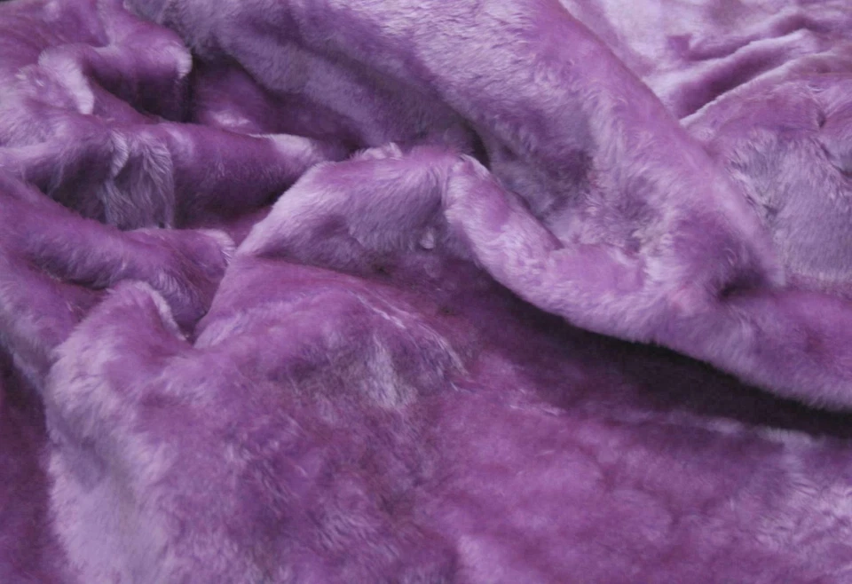 SHORT PLUSH Care Bear Faux Fur Fabric - LILAC - Image 1 of 1