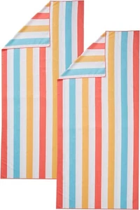 Lightweight Reversible Quick Dry Microfiber Beach Towel Compact for Travel... - Picture 1 of 7
