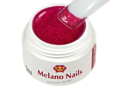 MELANO NAILS Gel Glitter Made in Germany 5ml Glitter Bardeaux Fine