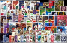 100 verschiedene Briefmarken aus Großbritannien - gestempelt