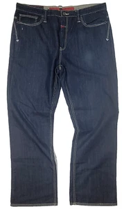 New Marithe Francois Girbaud Vintage Y2K Boot Cut Blue Denim Jeans 40/33 - Picture 1 of 24