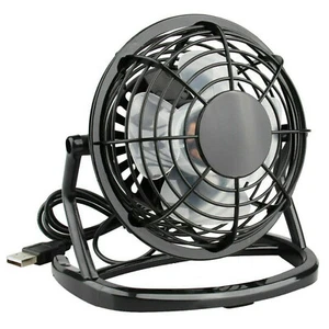 4 INCH Desk Table Mini Fan Personal USB Small Quiet Mini Portable Black - Picture 1 of 12