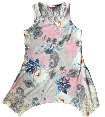 Joe Browns Womens Top Floral Lace Sleeveless Lightweight Summer Size 10 - Image 1 of 4