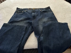 Old Skool TRENDING Jeans!-Bootcut/Bell Bottoms w/Decor- Never Worn! Wmn Sz 20 - Picture 1 of 19