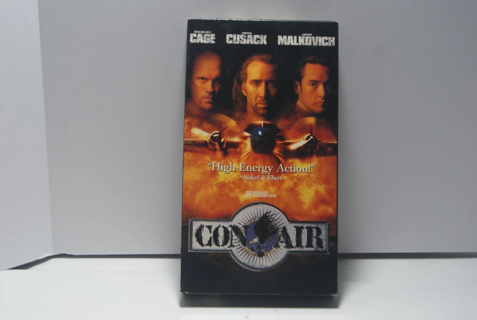 Con Air (VHS, 1997) Nicholas Cage, John Cusack Action PB Film - Image 1 of 3