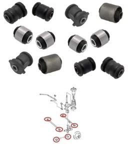 Boccole snodo mozzo braccio traino comando posteriore per Lexus RX330 RX350 RX400h - Foto 1 di 1
