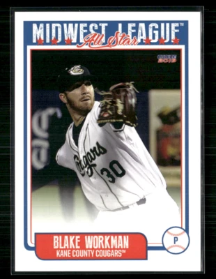 Blake Workman 2019 Midwest League All Stars Set - Image 1 of 2