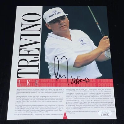 Lee Trevino Signed Program Page Photo JSA COA Golf Legend Foto 1 de 2