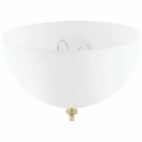 Westinghouse 81494 Plastic Dome Clip on Shade 7-3/4" White