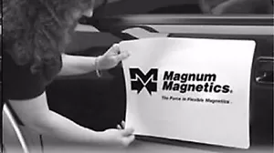 2)  Magnum Mag 12" width x 12" sheet30 Mil. Magnetic Sign Sheet Cars / Crafts - Picture 1 of 2