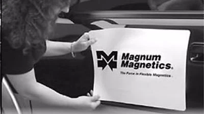 Magnum Mag 12" width x 3 Ft ROLL 30 Mil. Magnetic Sign Sheet Cars / Crafts - Image 1 of 2