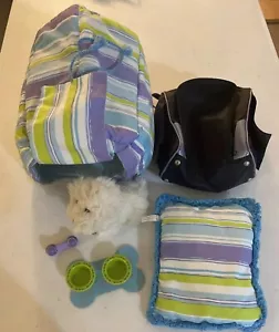 American Girl bambola cocco cane accessori peluche & borsa da trasporto - Foto 1 di 7