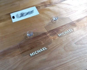 Place Rideshare Logo Here | Two Removable Personalized Placards on Suction Cups - Bild 1 von 2