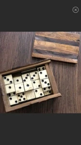 antique bone dominoes - Picture 1 of 4