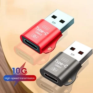 USB Type C Female to USB A Male Adapter Converter Charger iPhone 16/15 Samsung - Picture 1 of 14