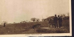Launching a Meteorological Kite & a Majestic Cumulus Cloud -1916 Mentor Gravures - Picture 1 of 3