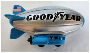 1976 Vintage Buddy L Good Year Blimp #4943; 4,5" silber Metall/blau Kunststoff; sehr guter Zustand + - Bild 1 von 4
