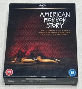 AMERICAN HORROR STORY : Complete First & Second Seasons 1 + 2 Blu Ray Boxset - Picture 1 of 5