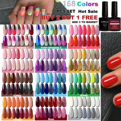 Anfillesan Colour Changing Gel Polish Winter UV/LED Soak Off Nail Art 14Pcs/set