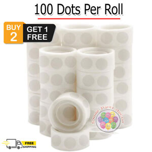 100 Adhesive Dots Tape DIY Balloon  Double Sided Glue Sticky Sticker Decorations