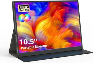 Portable Monitor, 10.5” FHD 1920X1280 Small Travel Monitor with HDMI USB C Input - Picture 1 of 9