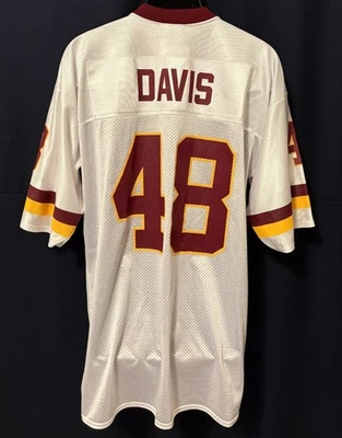 CAMISETA DE COLECCIÓN WASHINGTON COMMANDERS REDSKINS #48 STEPHEN DAVIS PUMA NUEVA CON ETIQUETAS GRANDE Foto 1 de 4