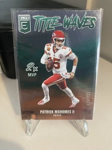 2025 Panini Donruss Elite - Patrick Mahomes II - Chiefs Green Title Waves /799 - Bild 1 von 3
