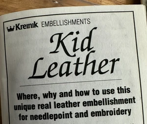 Kreinik Kid Leather box of 5 pieces with information pack - Picture 1 of 3