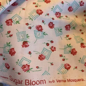 Sugar Bloom Stoff Free Spirit rosa mit Rosen Verna Mosquera BTHY - Bild 1 von 1