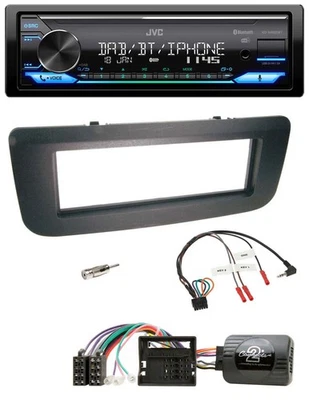 JVC Bluetooth DAB USB Lenkrad Autoradio für Skoda Fabia 07-14 Praktik Roomster s - Bild 1 von 4
