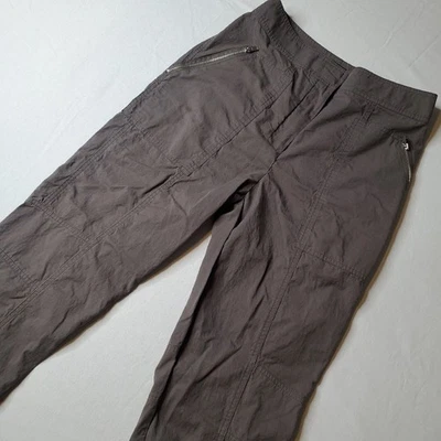 Pantalones chinos Theory para mujer talla 4 Rider calce ajustado recortados tobillo cremallera gris Foto 1 de 4