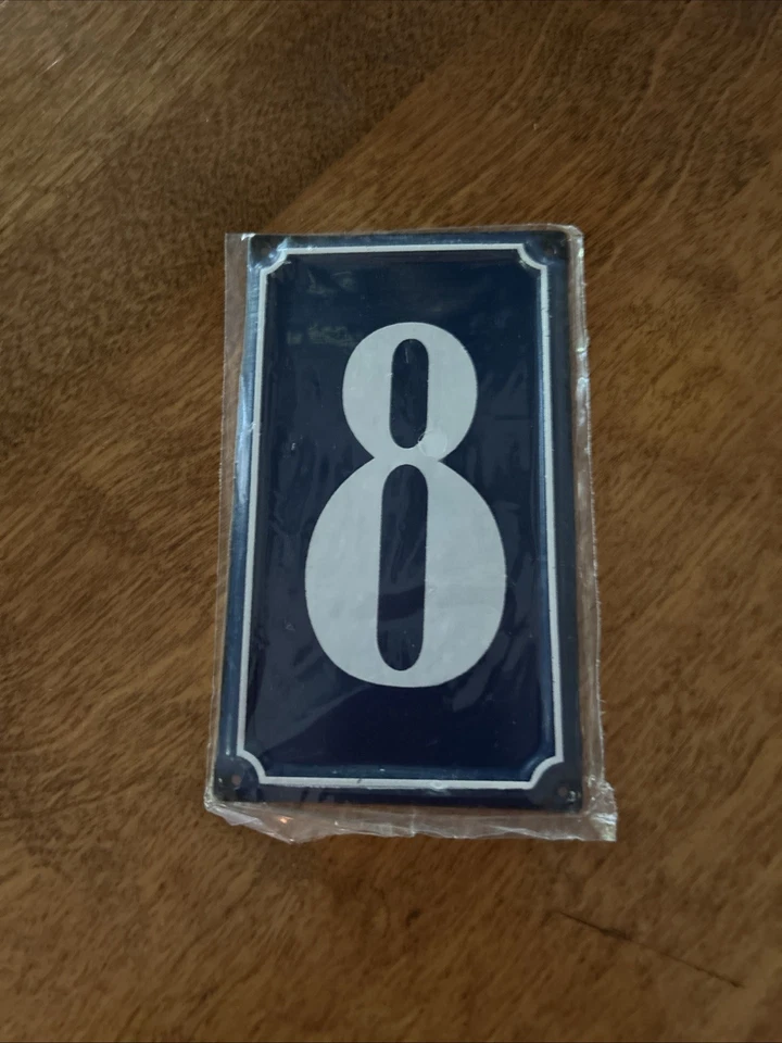 Vintage 5" French House Number 8 - Image 1 of 1
