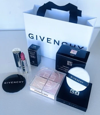 Givenchy Prisme Libre  Powder Classic # 3 “Voile Rose” Orig + Mirror + Lipstick - Image 1 of 4