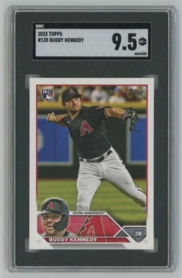 2023 Topps Buddy Kennedy RC SGC 9.5 Arizona Diamondbacks #135 - Image 1 of 2