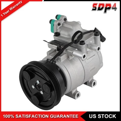 A/C AC Compressor w/ Clutch For Hyundai Accent 1.5L 1996-2000 2001 2002 - Image 1 of 4