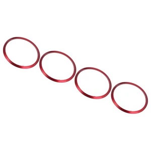 ˜4pcs Car Wheel Center Hub Trim Decorative Cover Red For 10th Gen 2016 - Picture 1 of 24