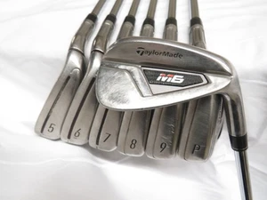 Used RH TaylorMade M6 Iron Set 5-PW+GW KBS Max 85g Stiff Flex Steel Shafts - Picture 1 of 9