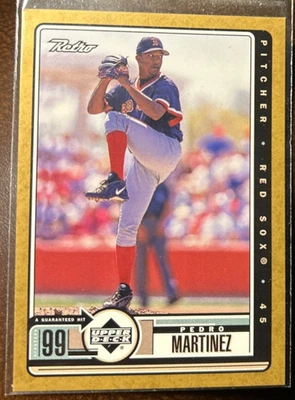 1999 Upper Deck Retro Gold Pedro Martinez Red Sox #'d 007/250 - Image 1 of 2