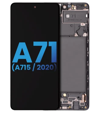 LCD Assembly With Frame (Without Finger Print Sensor) For Samsung Galaxy A71 - Image 1 of 2