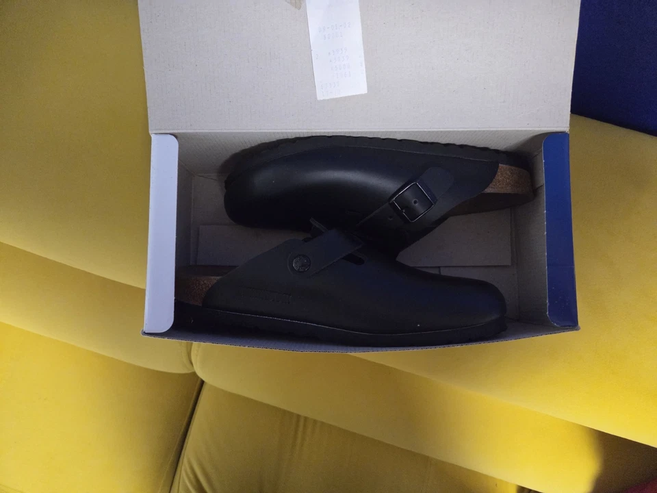 BIRKENSTOCK Clog Boston schwarz Glattleder  060191 + 060193 - Bild 1 von 3