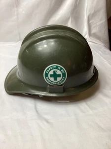 Vintage Bullard Hard Hat Model 3000 Versalyte HARD BOILED Green SZ6.5-8 Dihedral - Picture 1 of 15
