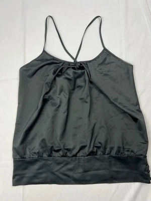 Divided H&M Black Satin Camisole Tank Top - 6 - Image 1 of 4