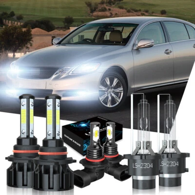 For Lexus ES350 2007-2012 LED HID Headlight High&Low Beam Fog Light Bulbs Kits - Image 1 of 4