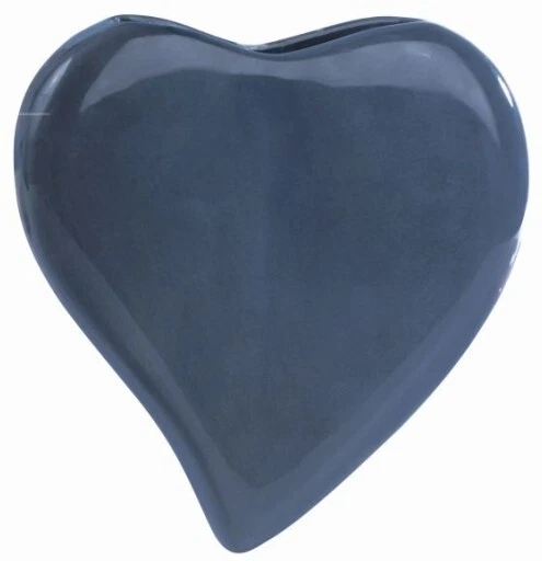 Heizung Verdunster Heizungsverdunster Uni Grau Herz Luftbefeuchter aus Keramik - Bild 1 von 1