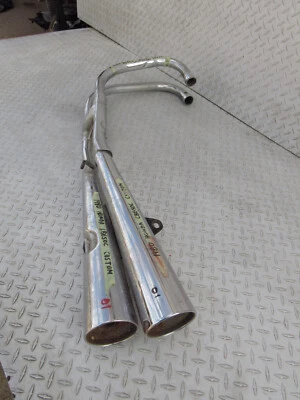 1980 80 HONDA CB650C CB 650C 650 CUSTOM LEFT SIDE EXHAUST MUFFLER PIPES Foto 1 de 4
