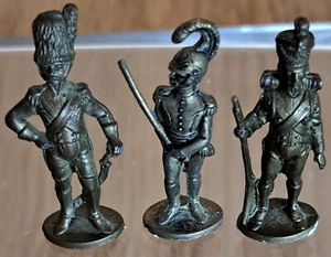 Ü Eier Metall Figuren -Soldaten 18.-19. Jahrhundert 1979 ( 3 Figuren ) - Picture 1 of 6