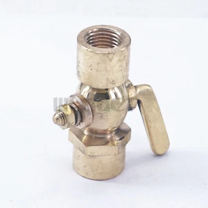 Válvula de cierre de latón hembra 1/4" BSP para combustible gasóleo aire - Imagen 1 de 4