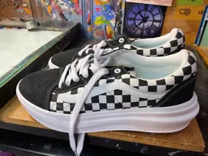 Vans Old Skool Overt CC Checkerboard Schwarz Weiß Größe US 12 Herren Neu VN0A7Q5E95Y - Bild 1 von 7