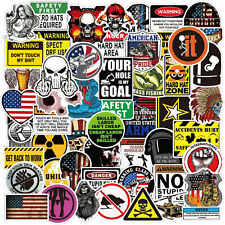 100 Pack Funny Hard Hat Stickers Construction Electrician Helmet Tool Box Decals